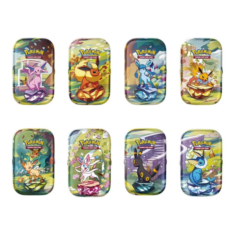 Pokémon Mini Tin Evoluzione Prismatiche , Contiene 2 Bustine Evoluzioni Prismatiche