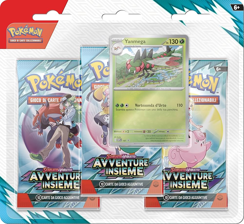 Pokèmon Scarlatto & Violetto: Avventure Insieme– Blister 3 Pack (ITA) , Contiene 3 Bustine di Avventure Insieme - immagine 5