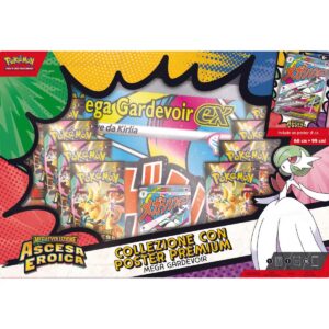 Pokémon Megaevoluzione  Collezione Ascesa Eroica con Poster Premium Mega Gardevoir (IT)