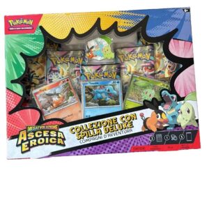 Pokémon collezione con spilla deluxe compagni d’avventura dell’espansione megaevoluzione ascesa eroica